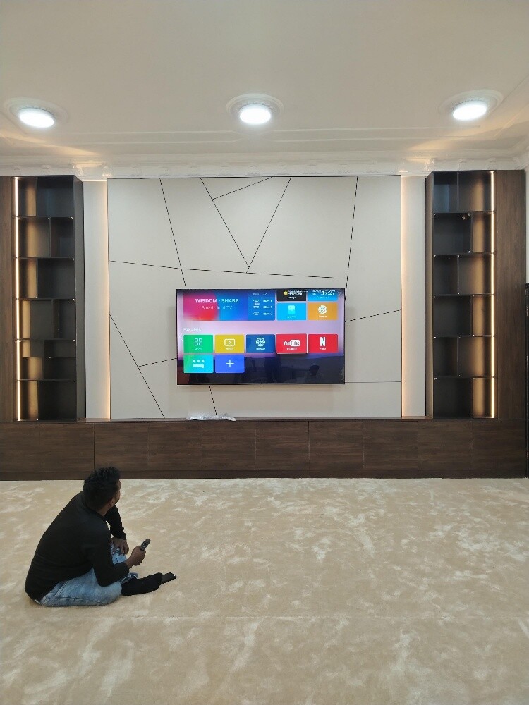 luxury TV unit and Decor. - 8