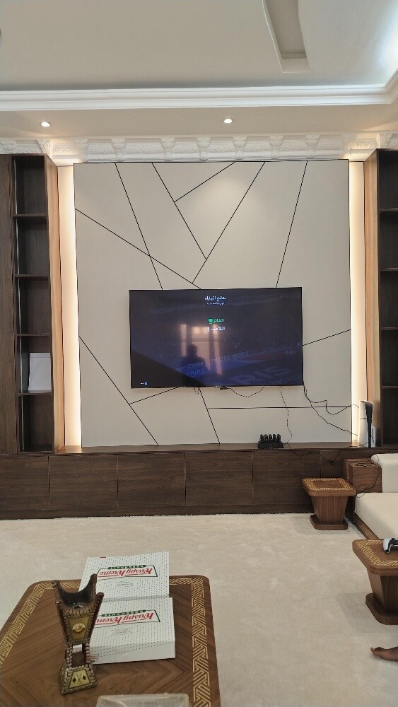 luxury TV unit and Decor. - 1