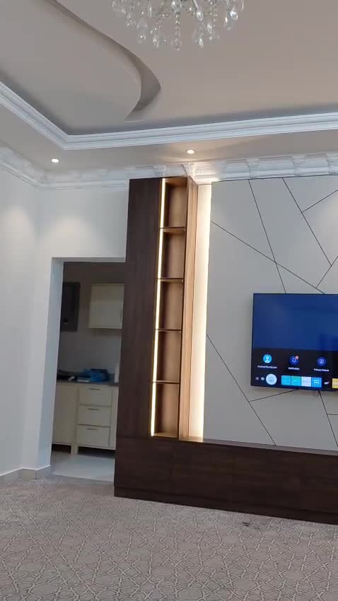 luxury TV unit and Decor. - 26