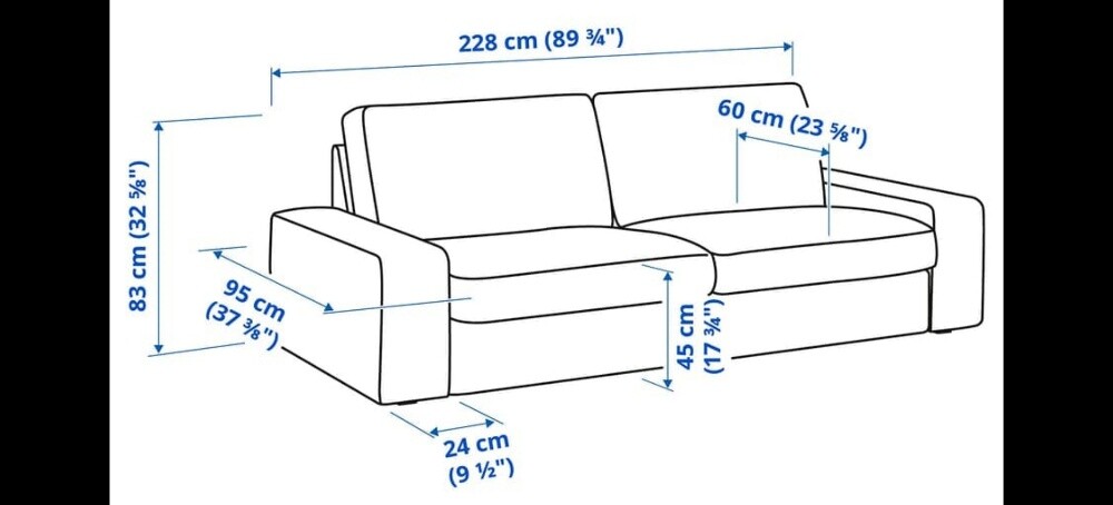 ikea maroon 3seater - 7