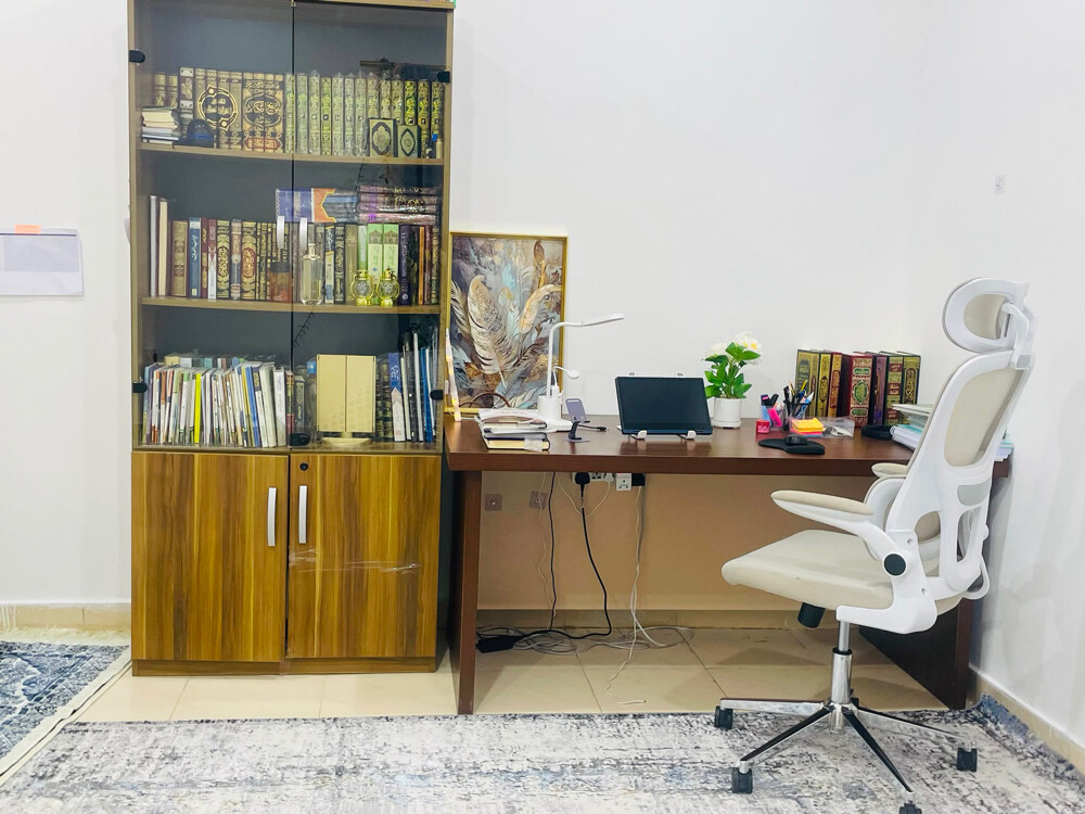 book cabinet and table only  - 2