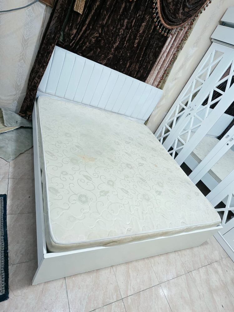 king size bed and mattress - 1