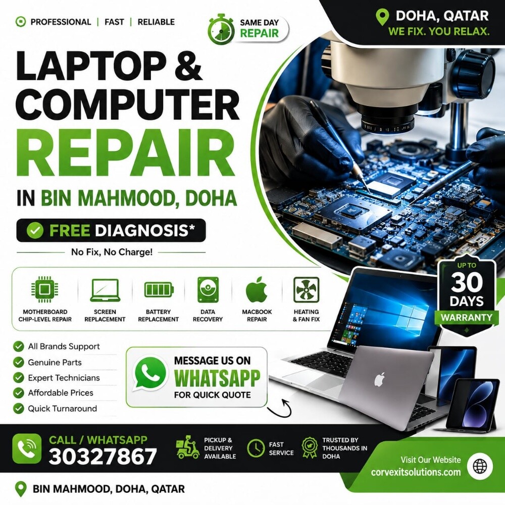 Laptop & Computer Repair in Doha - 1