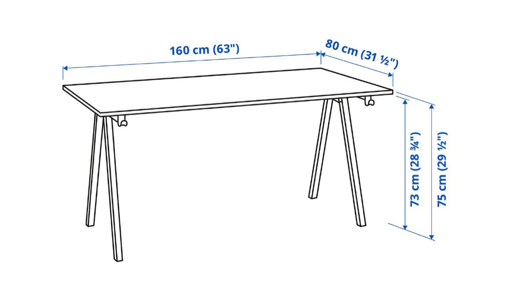 ikea desk  - 1
