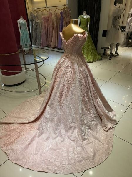 Pink dress used once price 4500 - 2