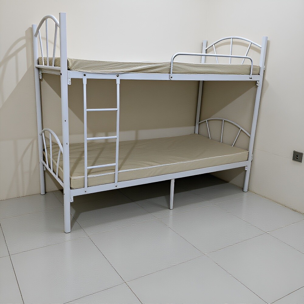 Metal Bunk Bed & mattress available - 6