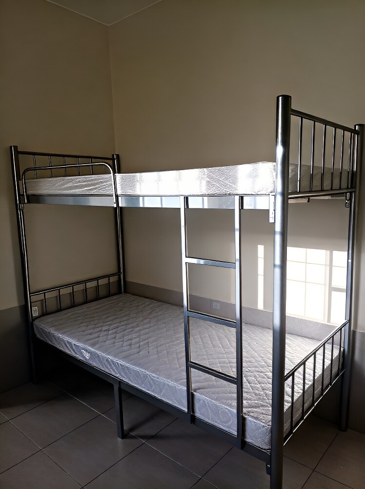 Metal Bunk Bed & mattress available - 5