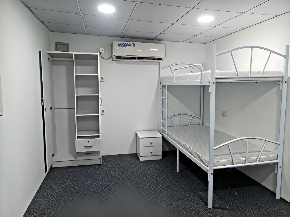 Metal Bunk Bed & mattress available - 8