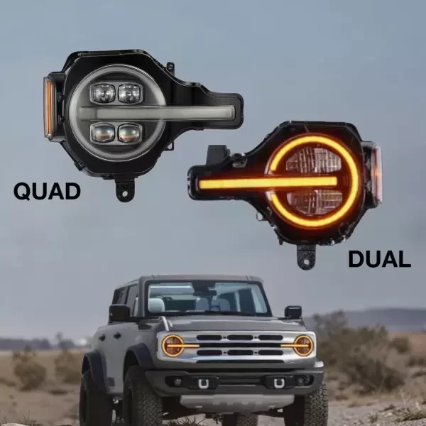 2021+ Ford Bronco Quad / Dual Proj - 2
