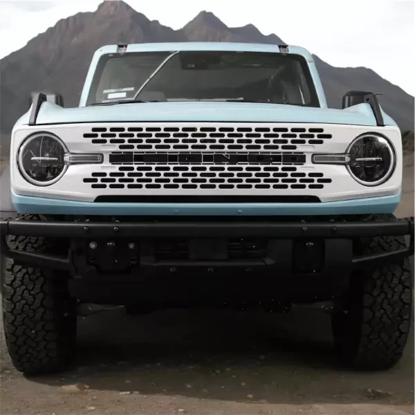 Bronco Glossy White Front Grille - 1