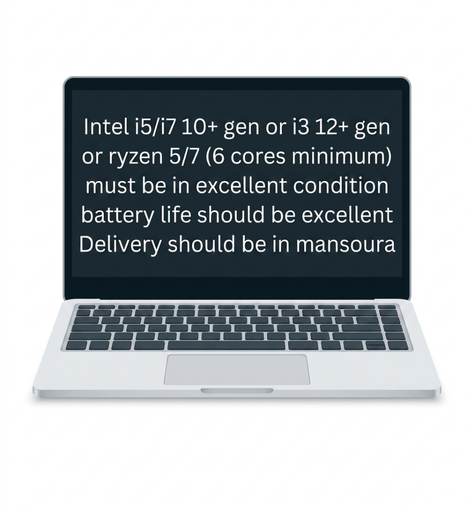 I need laptop - 1