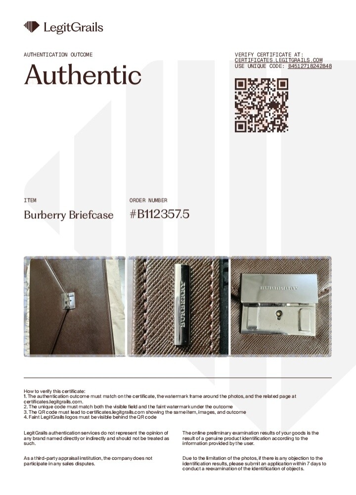 Burberry Document/ Laptop Bag - 16