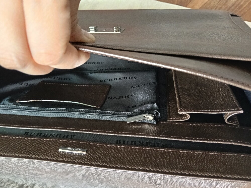 Burberry Document/ Laptop Bag - 5