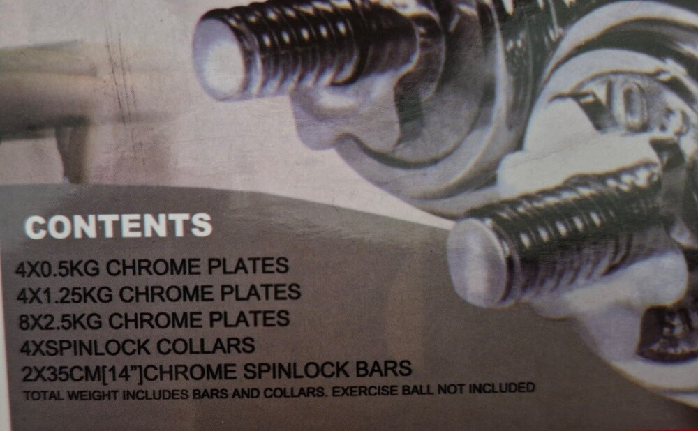 Adjustable Chrome Dumbbell - 4