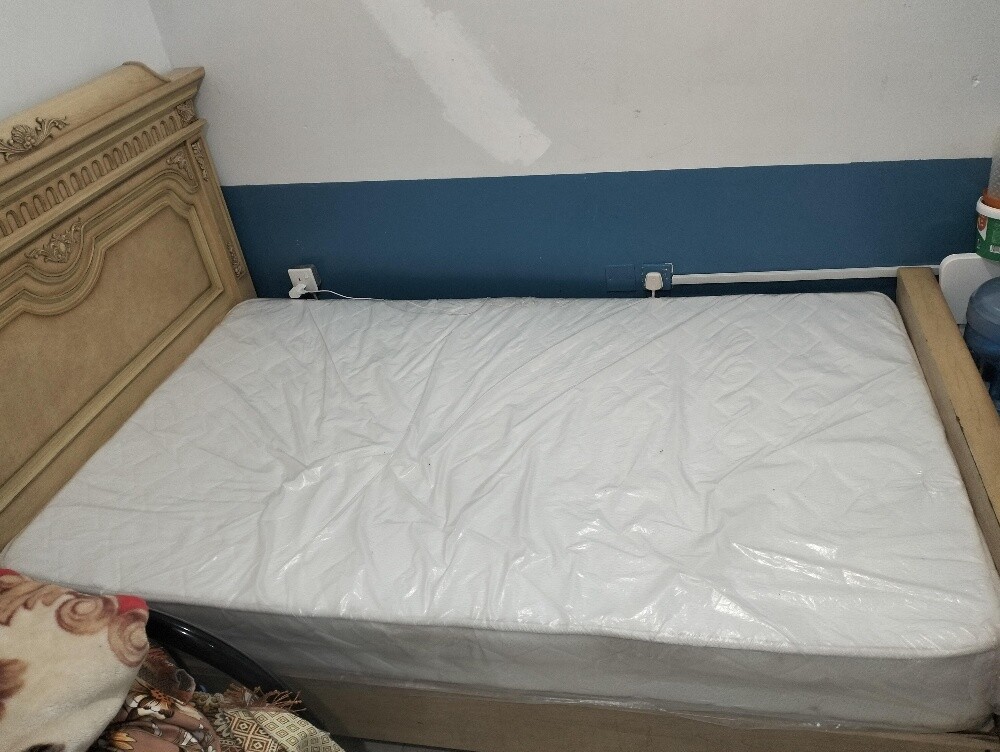 Wooden Bed with Mattress - 2