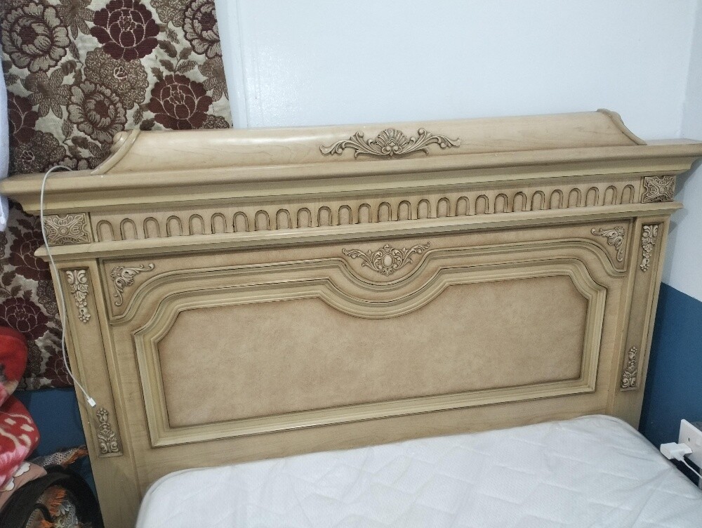 Wooden Bed with Mattress - 4