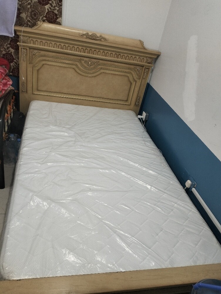 Wooden Bed with Mattress - 3