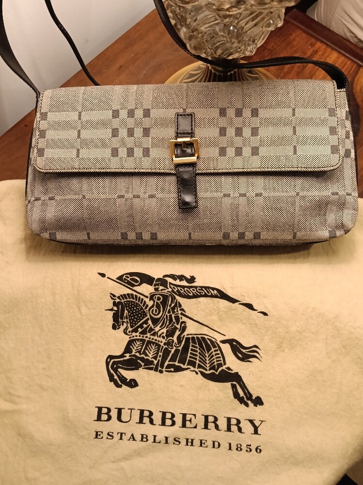 Burberry Haymarket Pochette Bag - 1