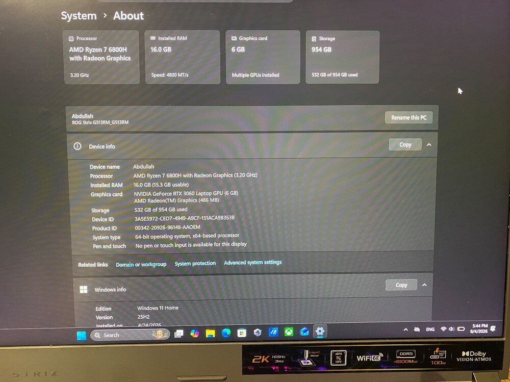 Laptop ASUS ROG Strix G513RM - 6