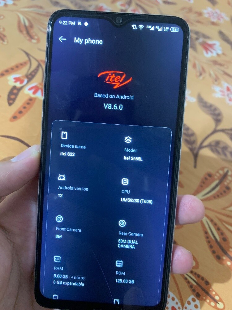 Itel S23 8+5ram 128 rom only phone - 5