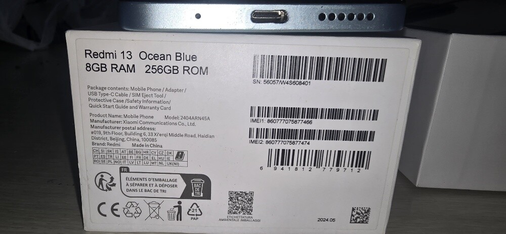 XIAOMI REDMI 13 8/8GB RAM 256 - 8