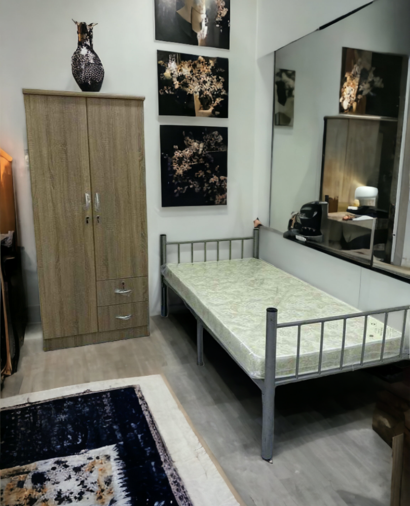 New Single Bed , Steel Bed,Mattress - 1