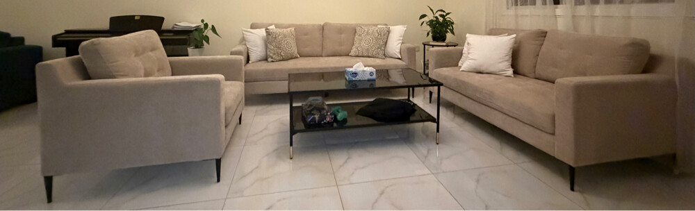 sofa set + center table + side tabl - 2