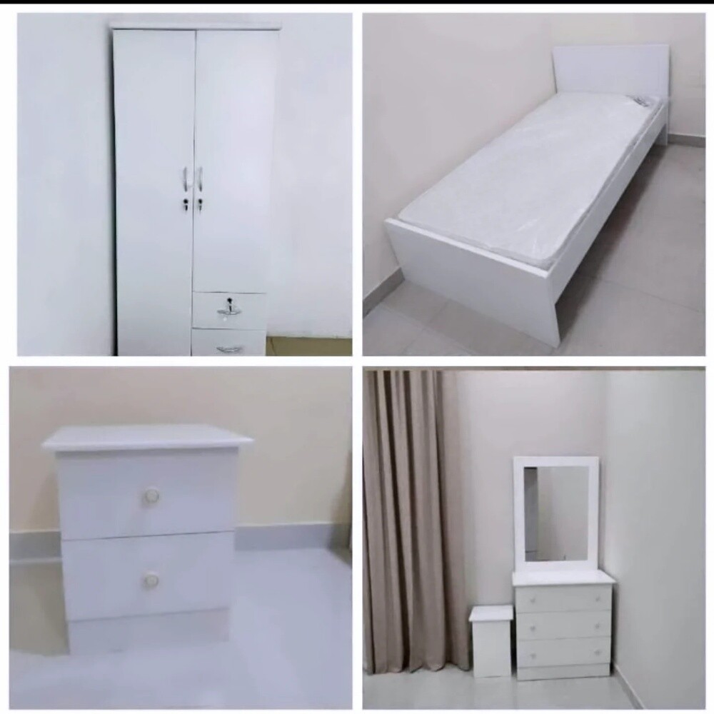 Bed, mattress, cabinet available ne - 24