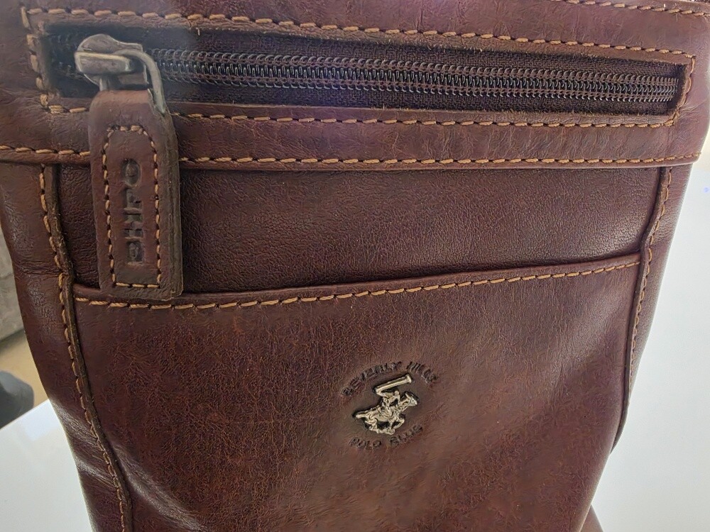 good gift genuine leather Men bag - 11