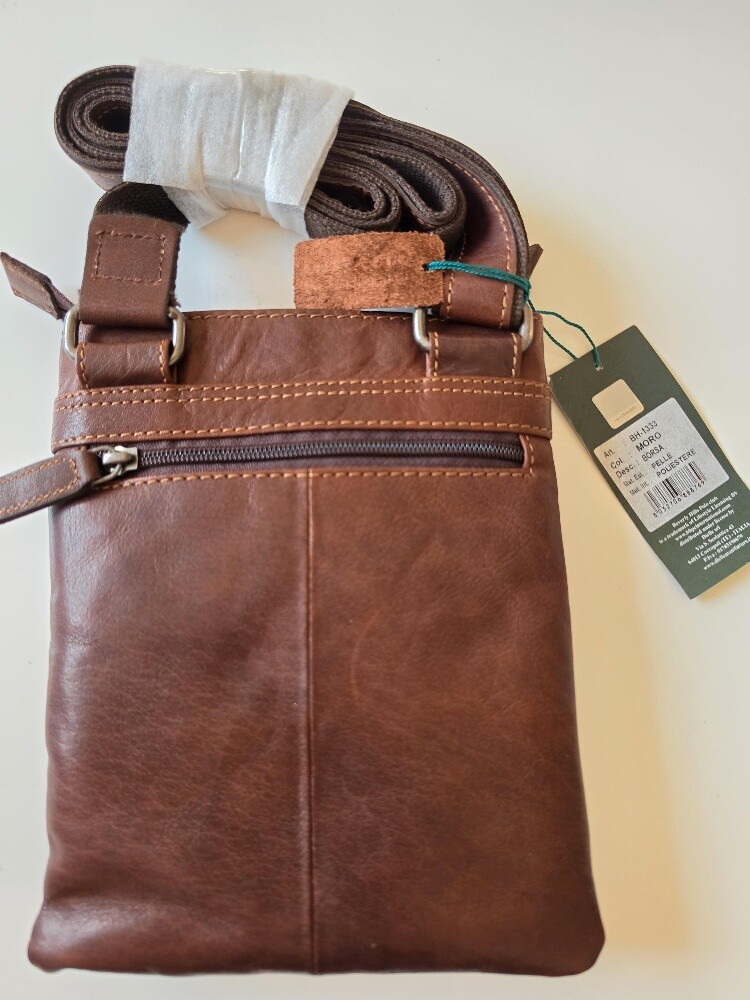 good gift genuine leather Men bag - 5