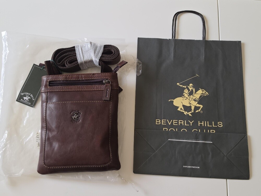 good gift genuine leather Men bag - 1
