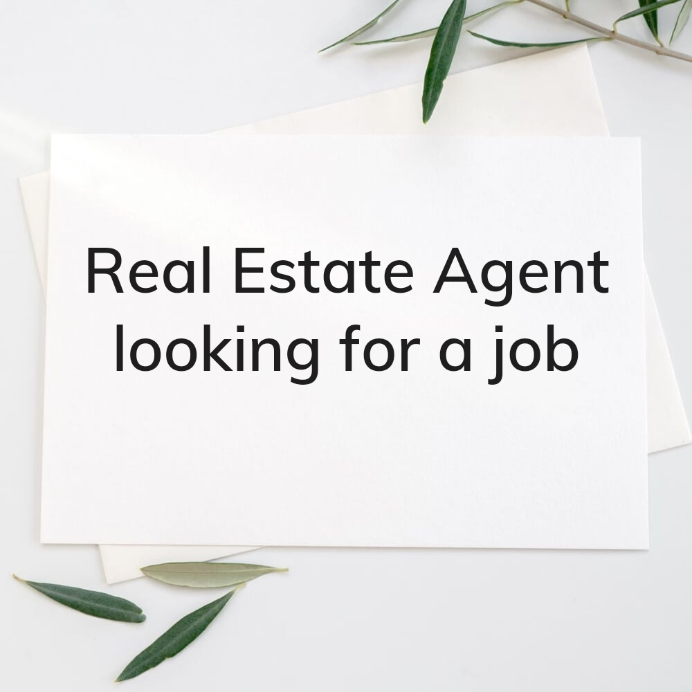 FEMALE REAL ESTATE AGENT AVAILABLE - 1