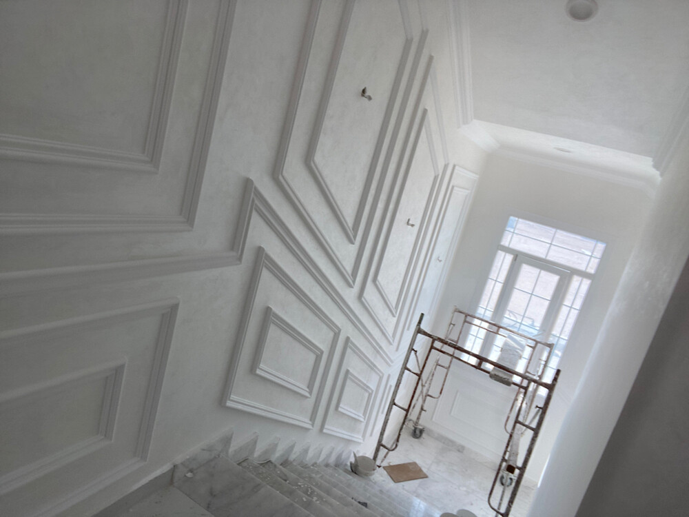 gypsum board and paint work, - 23