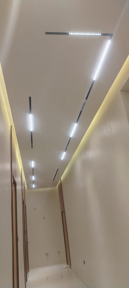 gypsum board and paint work, - 1