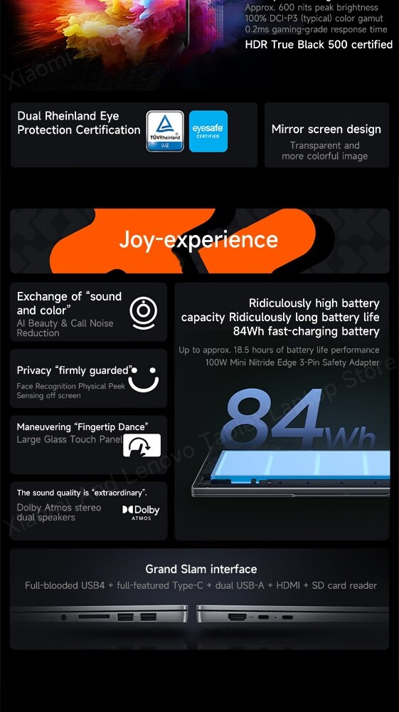 Lenovo Laptop with AMD Ryzen 7, 32G - 5