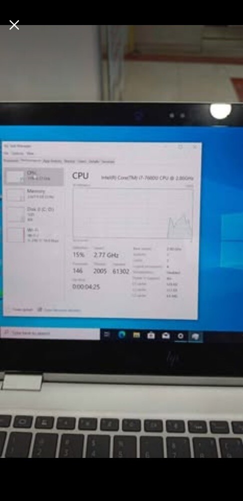 HP LAPTOP CORE i7-7600U CPU@2.80GHz - 7