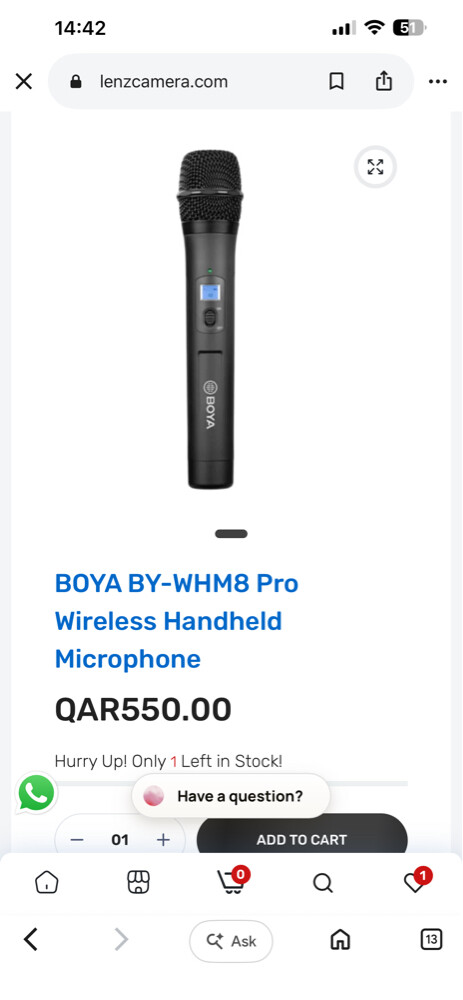 Boya Wireless Hand Mic - 2