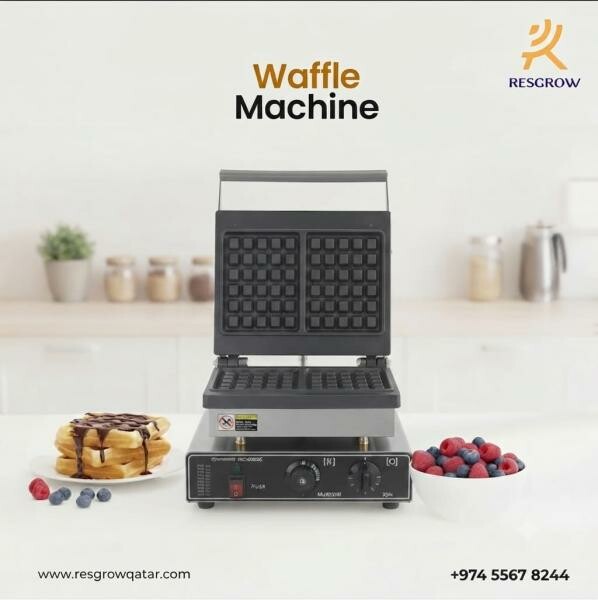 1-Plate Square Waffle Make - 2