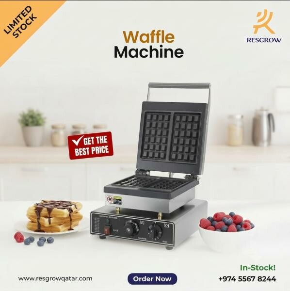 1-Plate Square Waffle Make - 1