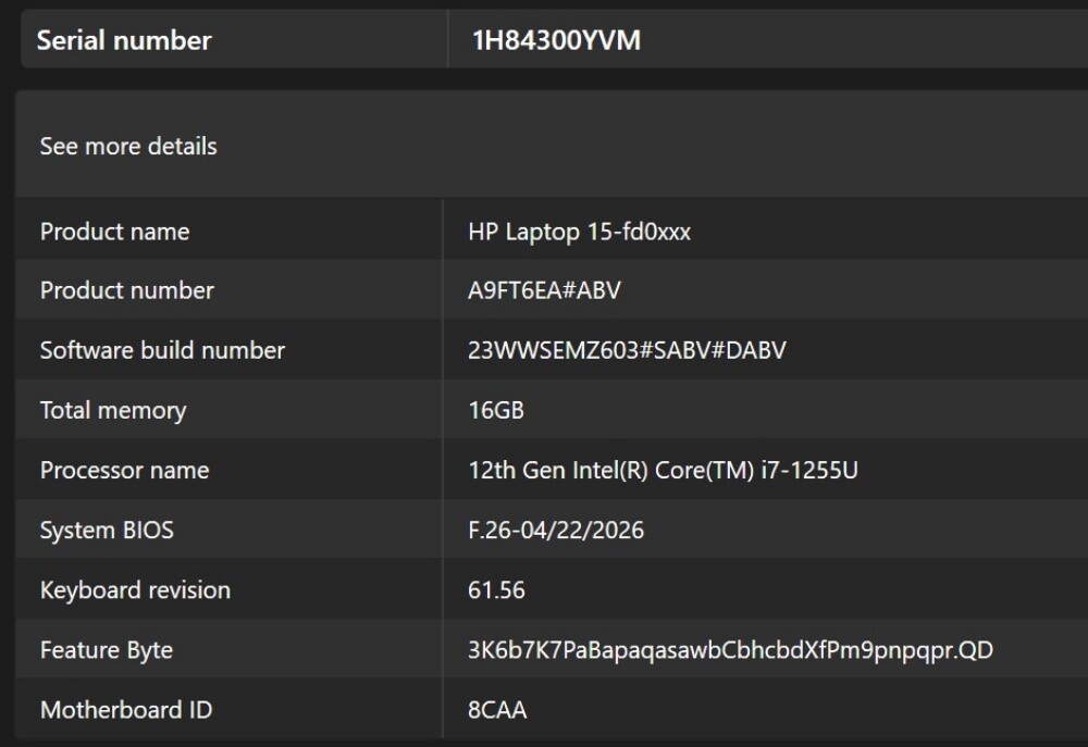 HP laptop for slae - 15