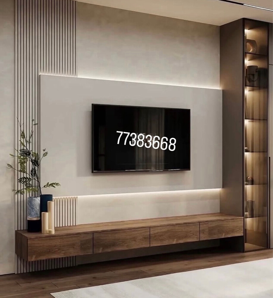 Bedroom, wardrobe, tv design, bed - 10