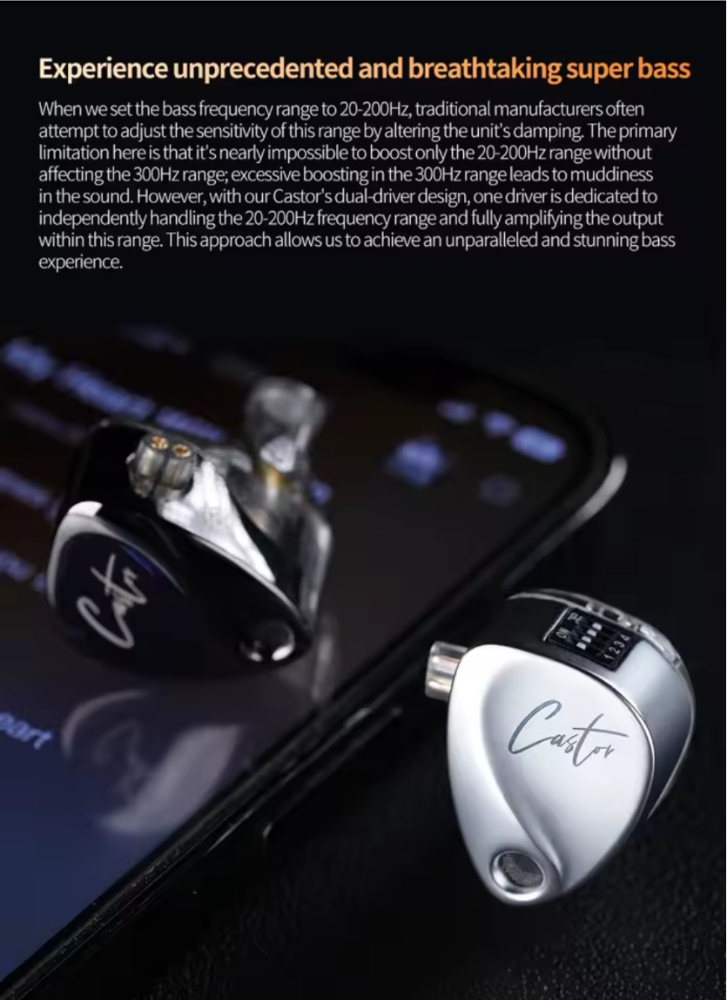 KZ Castor Pro 2 DD IEM Earphone - 2