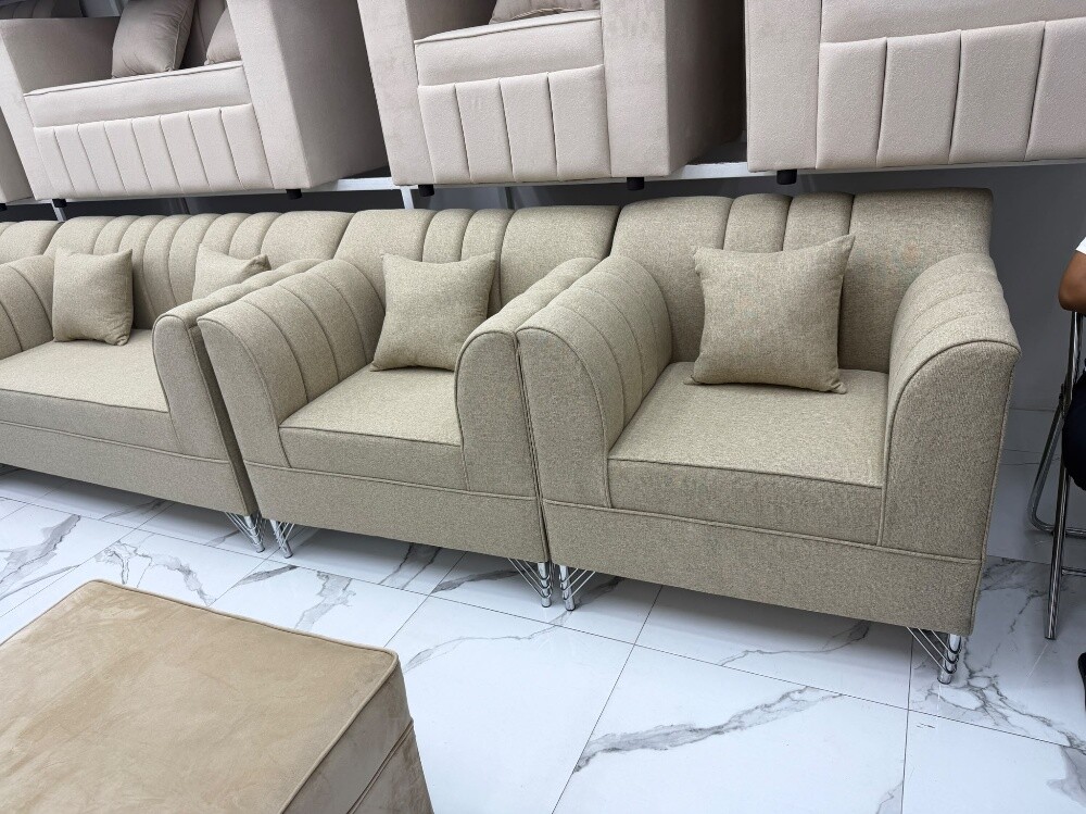 طقم كنب جديد جاهز للبيع - 2