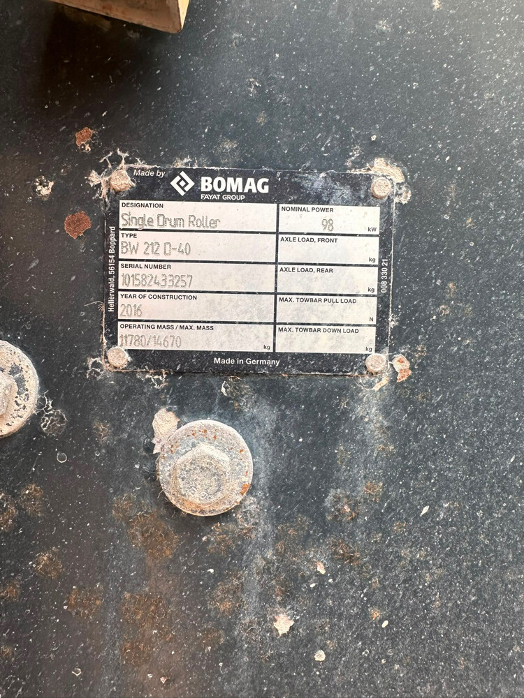 bomag single drum roller for sale - 5