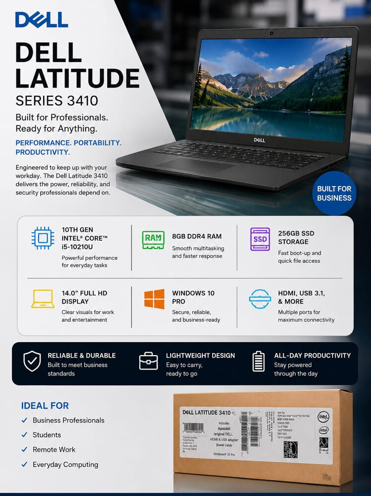 Dell Latitude 3410 Laptop - 2