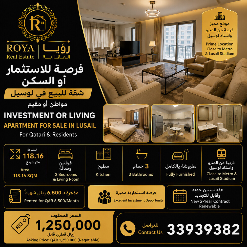 Apartment for Sale in Lusail - 1