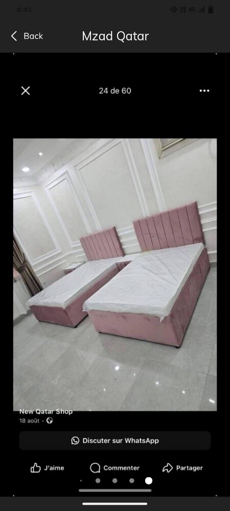 Complete bedroom set, bed, mattress - 4