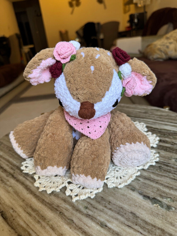 crochet deer , baby toy , handmade - 2
