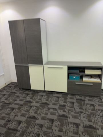 Corner Desk & Two Storages - 2