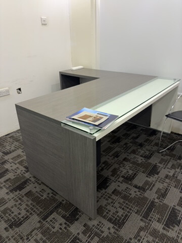 Corner Desk & Two Storages - 1